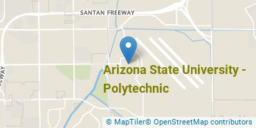 Location of Arizona State University - Polytechnic