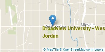 Location of Broadview University - West Jordan
