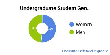 Undergraduate Student Gender Diversity at  D A Dorsey Technical College