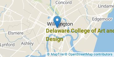 Location of Delaware College of Art and Design