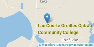 Location of Lac Courte Oreilles Ojibwa Community College