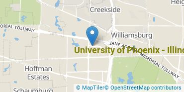 Location of University of Phoenix - Illinois