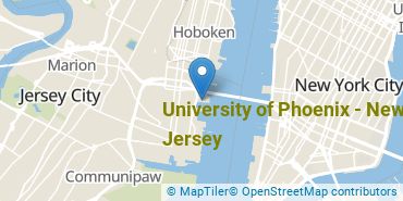 Location of University of Phoenix - New Jersey