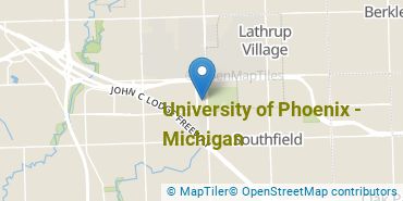 Location of University of Phoenix - Michigan