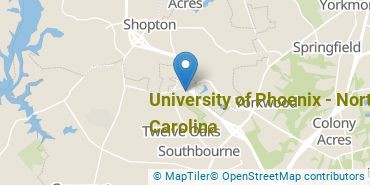 Location of University of Phoenix - North Carolina