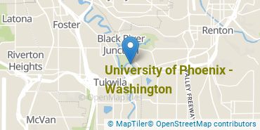 Location of University of Phoenix - Washington